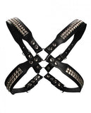 Men's Pyramid Stud Body Harness - Black