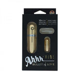 Ahh Vibe Bullet Of Love Remote Control Bullet Gold