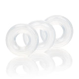 Set Of 3 Silicone Stacker Rings Clear