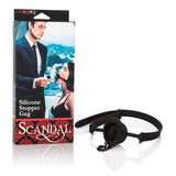 Scandal Silicone Stopper Gag Black