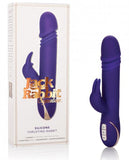 Jack Rabbit Silicone Thrusting Vibrator Purple