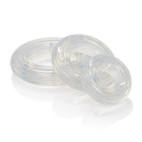 Premium Silicone Ring Set Clear Pack Of 3