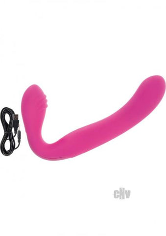 Love Rider Rechargeable Strapless Strap On Pink