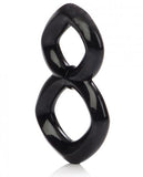 Crazy 8 Enhancer Double Cock Ring Black