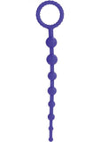 Booty Call X-10 Silicone Anal Beads Purple 8 Inch