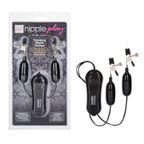 Nipple Play Vibrating Nipple Clamps Black