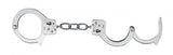 Nickel Coated Steel Handcuffs With Single Lock - Silver