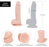 Addiction Mark 7.5 inches Beige Dildo