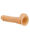 Addiction David 8 inches Bendable Beige Silicone Dong