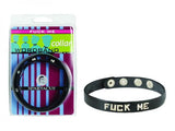 Wordband Collar Fuck Me - Black