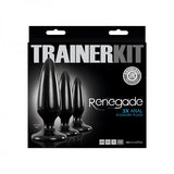 Renegade Pleasure Plug 3 Piece Trainer Kit Black