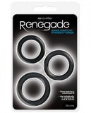 Renegade Diversity Rings Black Pack Of 3