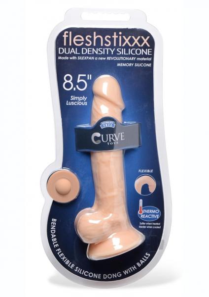 Curve Novelties Fleshstixxx 8.5" Dildo W/balls - Flesh