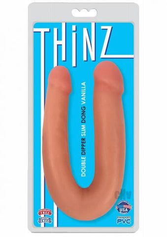 Thinz Double Dipper Slim 13" Dong - Vanilla