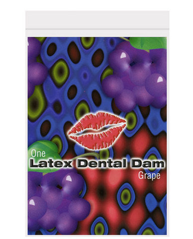 Latex dental dam, grape