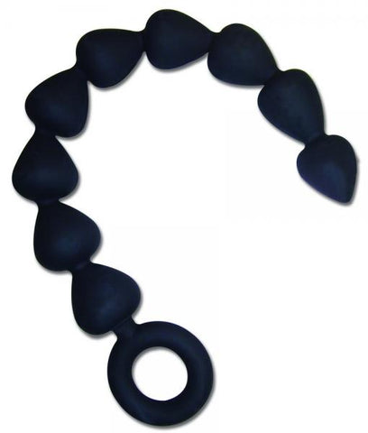 Sex & Mischief silicone anal beads - black