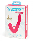 Happy Rabbit Strapless Strap On Vibrating Pink