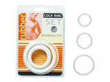 Cock Ring Set Soft Clamshell (3 Rings)