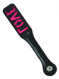 12" Leather Love Impression Paddle