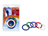 Spartacus Cock Ring Rainbow Set (4 Rubber Cock Rings)