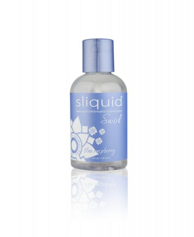 Sliquid Swirl Blue Raspberry Flavored Lubricant 4.2oz