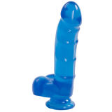 Jelly Jewels Cock And Balls With Suction Cup 8 Inch