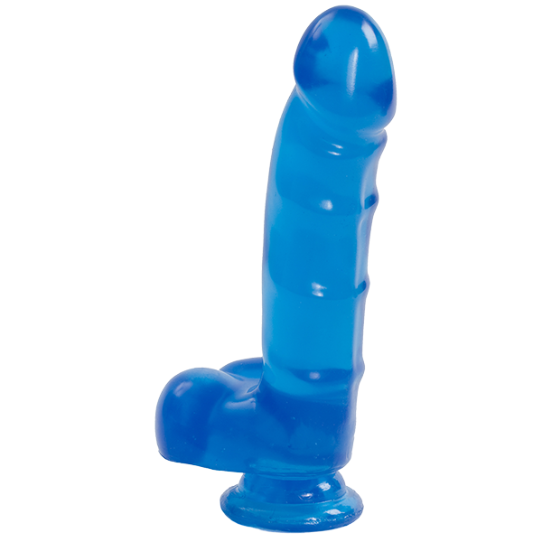 Jelly Jewels Cock And Balls With Suction Cup 8 Inch