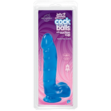 Jelly Jewels Cock And Balls With Suction Cup 8 Inch