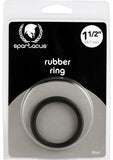 Spartacus Rubber Cock Ring 1.5in. (black)