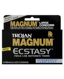 Trojan Ecstasy Magnum Condoms With Ultrasmooth Lubricant