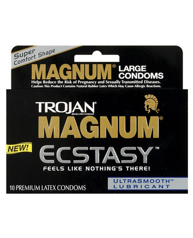 Trojan Ecstasy Magnum Condoms With Ultrasmooth Lubricant