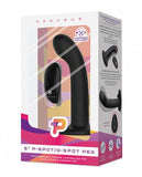 Pegasus 6" Wirelss Remote Control P-spot/g-spot Peg With Harness Black