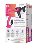 Pegasus 6" Wireless Remote Control Curved Ripple Peg With Harness Pink