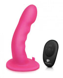 Pegasus 6" Wireless Remote Control Curved Ripple Peg With Harness Pink