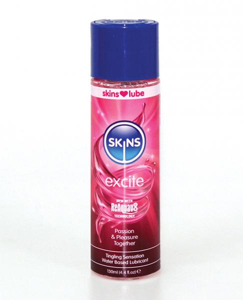 Skins Excite Tingling Water-based Lubricant 4 Oz.