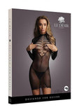Shots Le Desir Longsleeve Fishnet Dress Black O/s