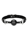 Ouch Diamond Studded Breathable Ball Gag With Straps - Black