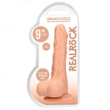 Real Rock Realistic Dildo With Balls - 9" - 23 Cm - Vanilla