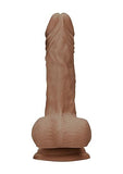 Real Rock Realistic Dildo With Balls - 7" - 17 Cm - Mocha