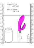 Luna Neon Alexios Ultra-soft Silicone Dual Stimulator Fuchsia