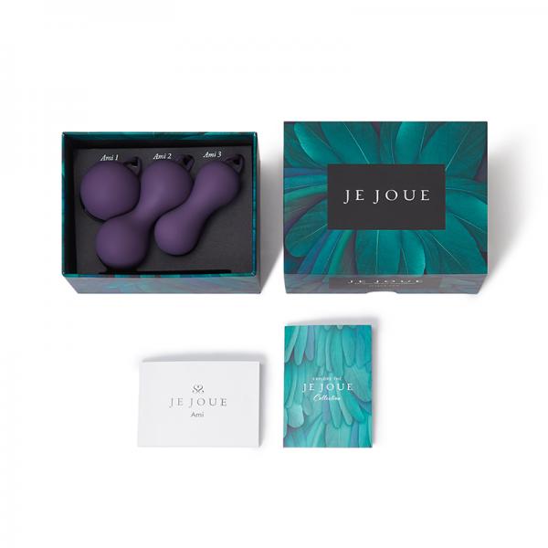 Je Joue Ami Silicone Kegel Set Of 3 Purple