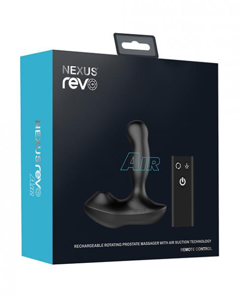 Nexus Revo Air Rotating Prostate Massager With Suction Black