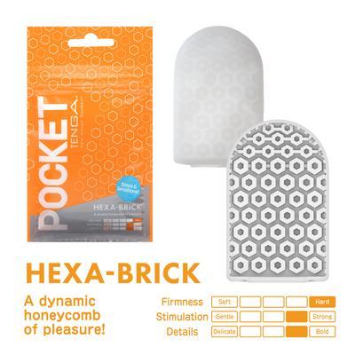 Tenga Pocket Masturbator Sleeve Hexa Brick