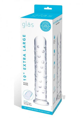 Glas Extra-large Glass Dildo 10 In.