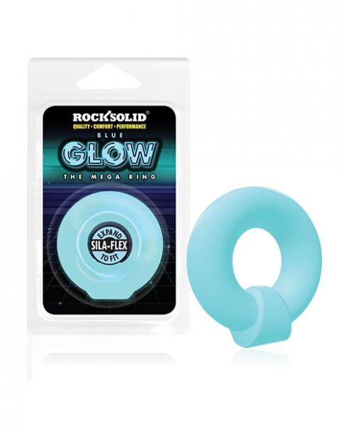 Rock Solid Sila-flex Glow-in-the-dark Mega Ring Blue
