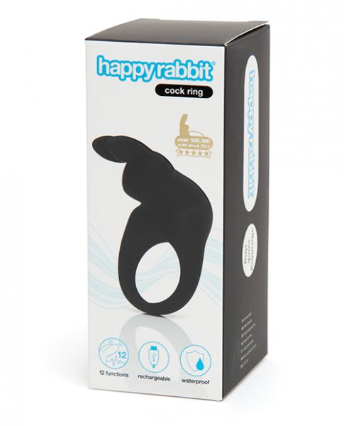 Happy Rabbit Rechargeable Cock Ring Black