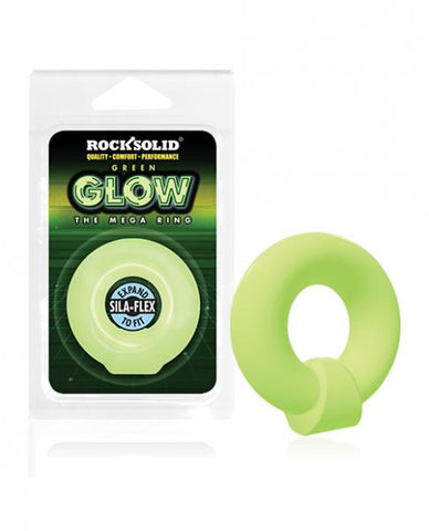 Rock Solid Sila-flex Glow-in-the-dark Mega Ring Green