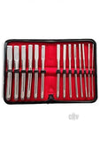 Rouge Stainless Steel Uterine Hegar Set 14 Pieces In Case