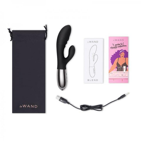 Le Wand Blend Double-motor Rabbit Rechargeable Vibrator Black