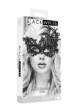 Ouch! Black & White Lace Eye Mask Royal Black